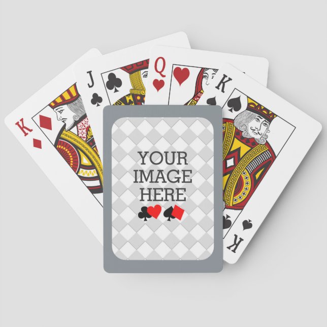 Easily Make Your Own Black and White in One Step Playing Cards (Back)