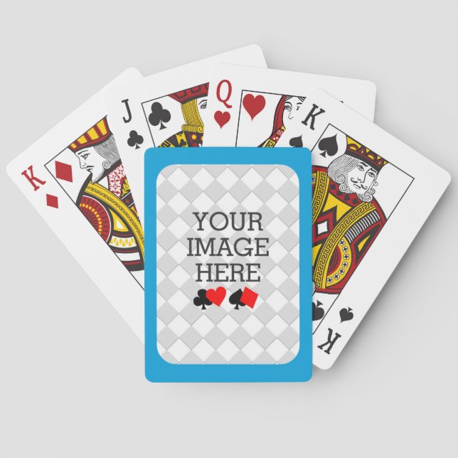Easily Make Your Own Blue Theme Deck in One Step Playing Cards (Back)
