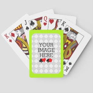 Easily Make Your Own Deck in One Step Lime Frame Playing Cards