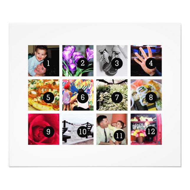 Easily Make Your Own Photo Art with 12 photos (Front)