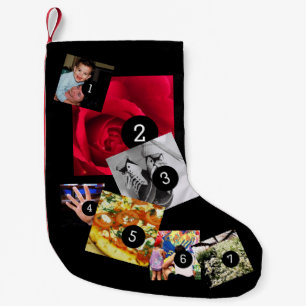 Easily Make Your Own Photo Display with 7 photos Small Christmas Stocking