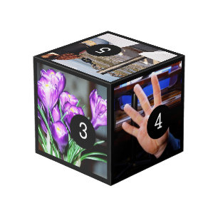 Easily Make Your Own with five of your photos Cube
