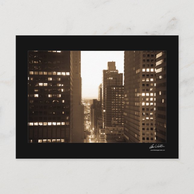 East 55th Street, New York Postcard (Front)