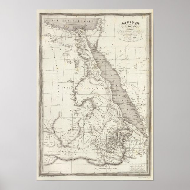 East Africa Map Poster (Front)