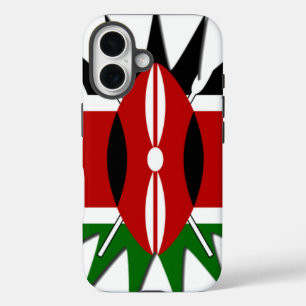 East African Constellation Kenyan Flag Star Design iPhone 16 Case