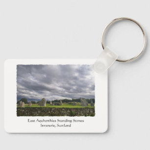 East Aquhorthies Standing Stones, Scotland Keychain