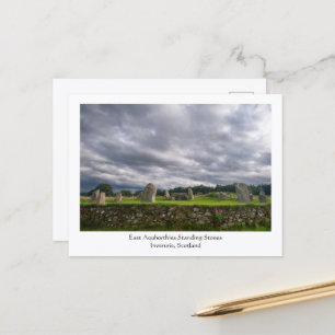 East Aquhorthies Standing Stones, Scotland Postcard