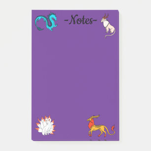 East Asia Folklore Post-it Notes