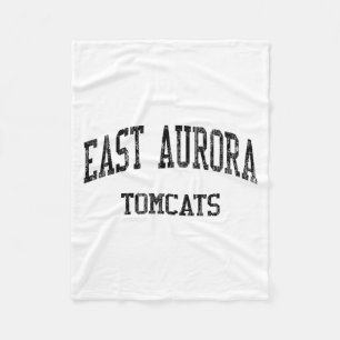 East Aurora High School Hs Aurora Il Vintage Srts  Fleece Blanket