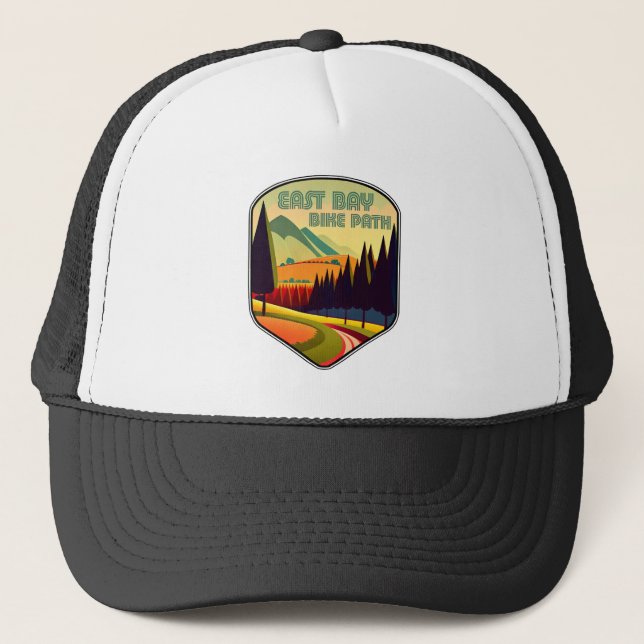 East Bay Bike Path Colours Trucker Hat (Front)