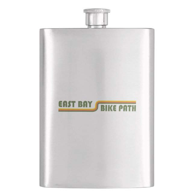 East Bay Bike Path Hip Flask (Front)