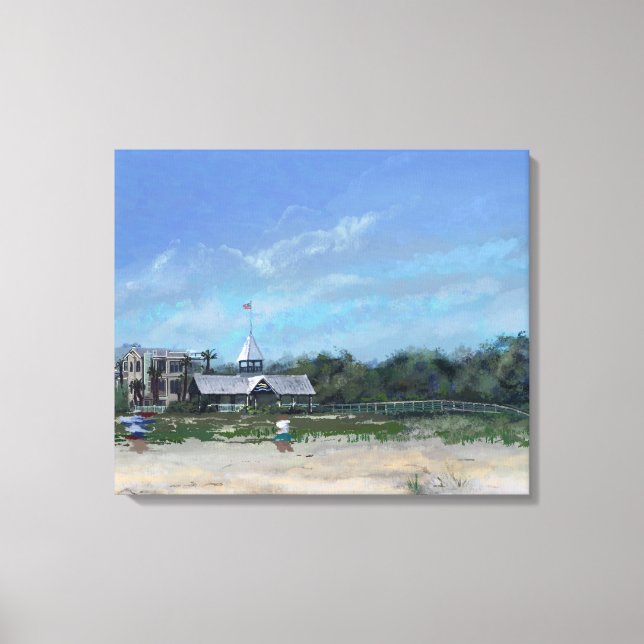 East Beach, St. Simons Island, GA - Canvas Print (Front)
