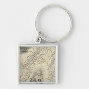 East Canada And New Brunswick Keychain
