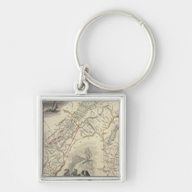 East Canada And New Brunswick Keychain (Front)