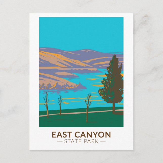 East Canyon State Park Utah Vintage Postcard (Front)