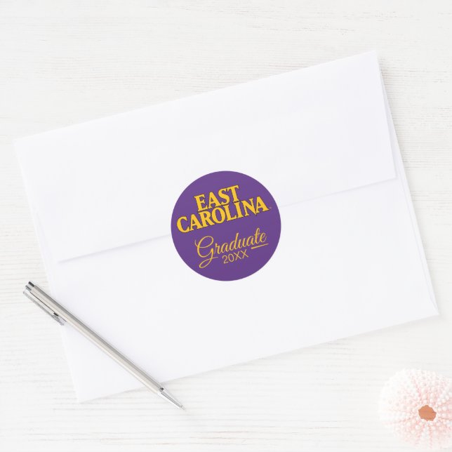 East Carolina University | East Carolina Classic Round Sticker (Envelope)