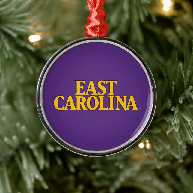 East Carolina University | East Carolina Metal Ornament (Tree)