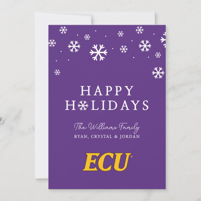 East Carolina University | ECU Logo Holiday Card (Front)