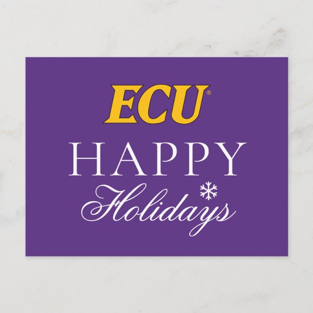 East Carolina University | ECU Logo Holiday Postcard (Front)