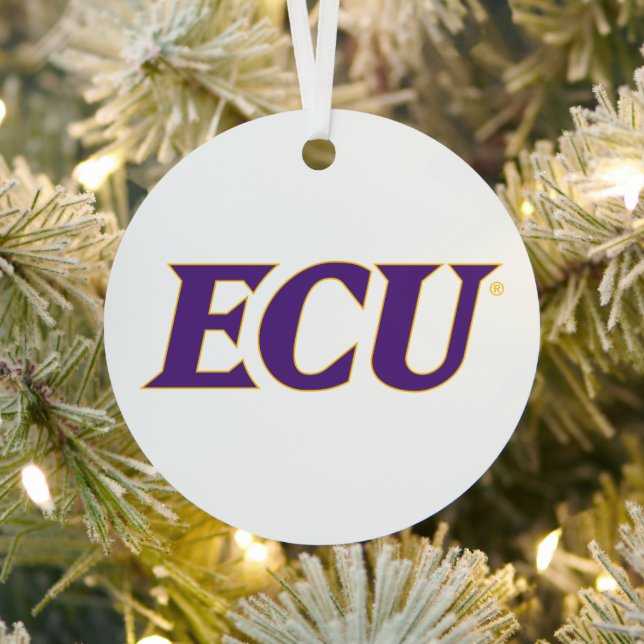 East Carolina University | ECU Logo Metal Ornament (Insitu)