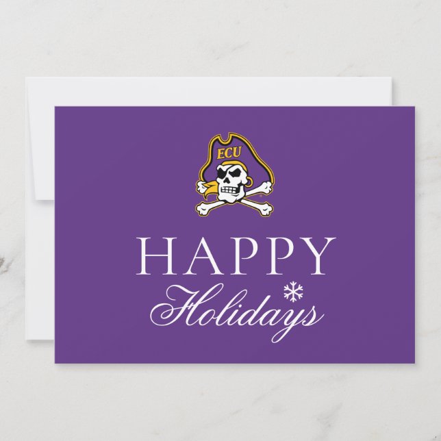 East Carolina University | ECU Pirates 2 Holiday Card (Front)