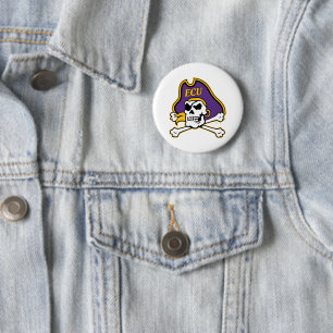 East Carolina University   ECU Pirates 2 Inch Round Button
