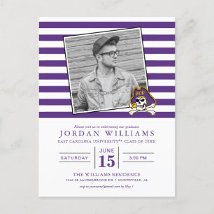 East Carolina University   ECU Pirates Announcement Postcard