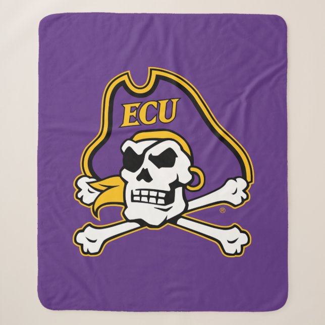 East Carolina University | ECU Pirates Sherpa Blanket (Front)