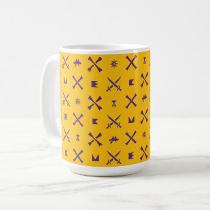 East Carolina University   Pirates Purple Pattern Coffee Mug