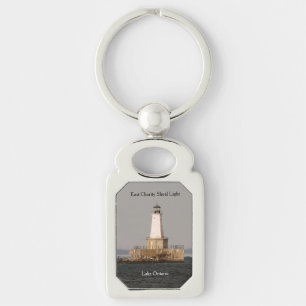 East Charity Shoal Light metal key chain