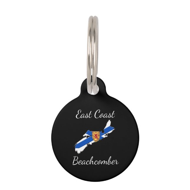 East Coast Beachcomber Nova Scotia button Pet Tag (Front)