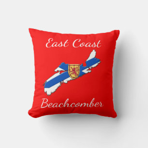 East Coast Beachcomber Nova Scotia Throw Pillow