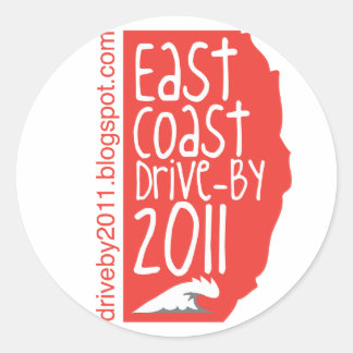 East Coast Drive By 2011 Classic Round Sticker