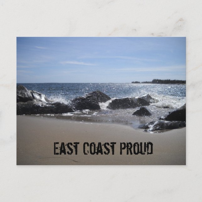 East Coast Fiers - Plage / Rocks Carte postale (Devant)