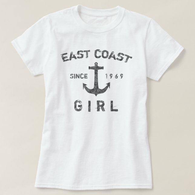East Coast Girl T-Shirt (Design Front)