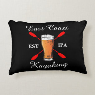 East Coast Kayaking est IPA beer throw pillow