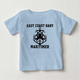 East Coast Maritimer anchor octopus Baby shirt