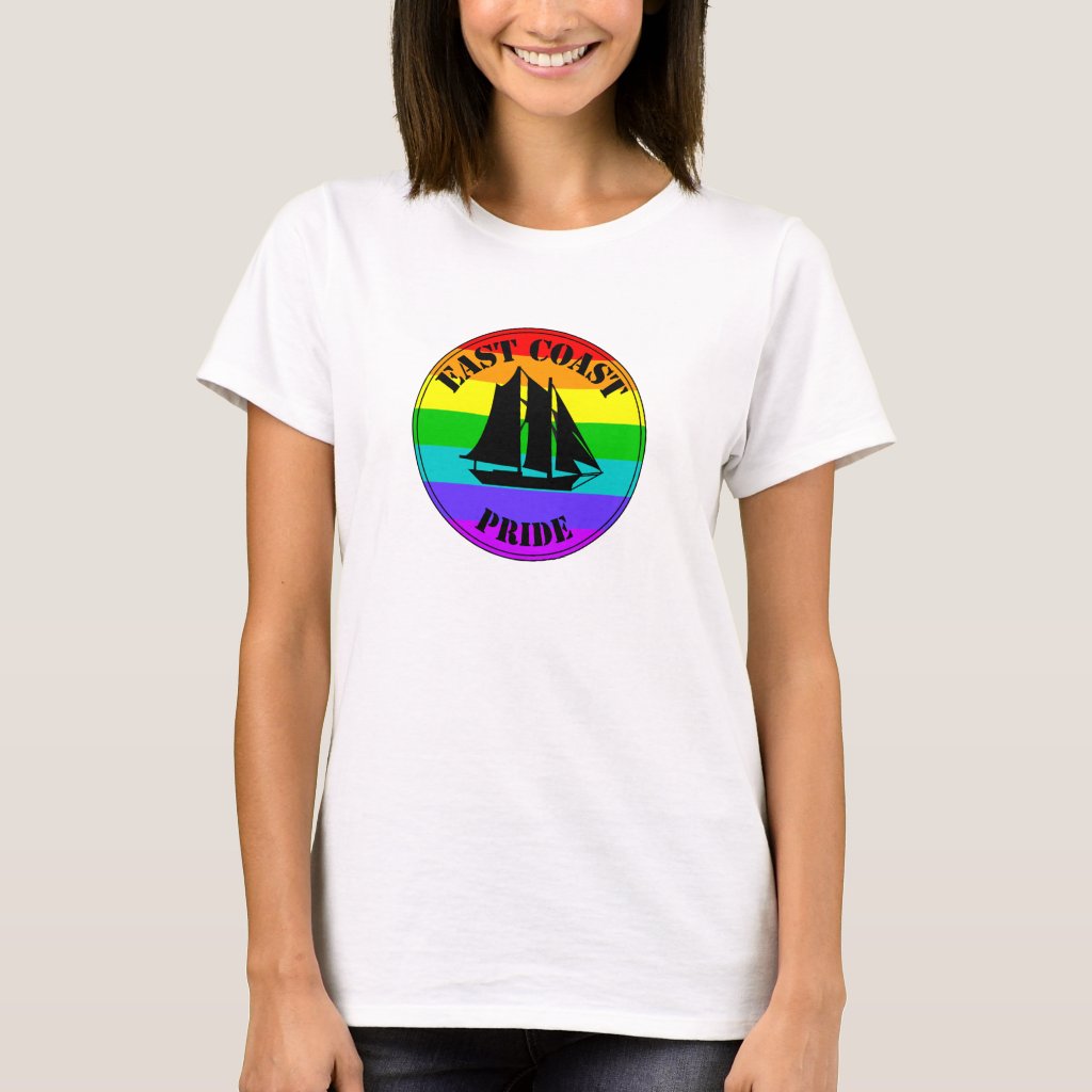 East Coast Pride with a schooner T-Shirt