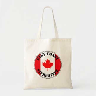 East Coast Stereotype Canada Flag Shopping Tote Bag