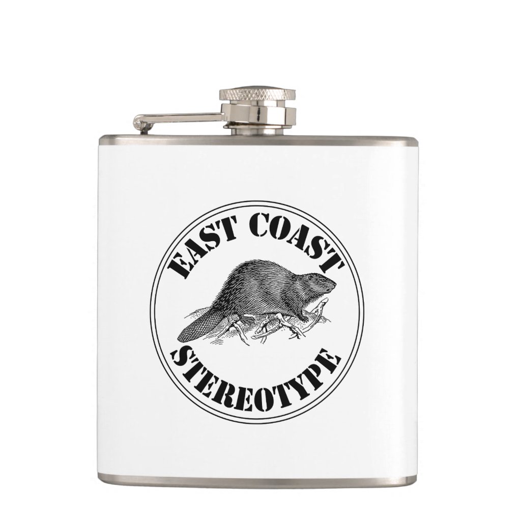 East Coast Stereotype Canadian Beaver Flask
