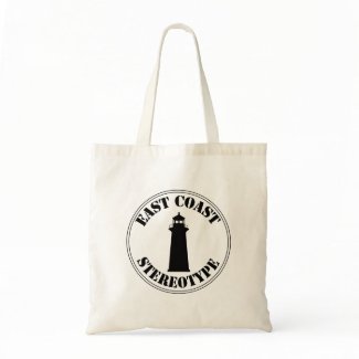 East Coast Stereotype Lighthouse Shopping Tote Bag