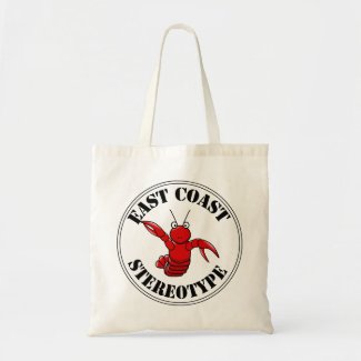 East Coast Stereotype Lobster Reusable Shopping Tote Bag