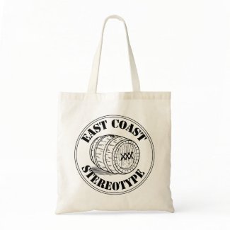 East Coast Stereotype Rum Barrel Shopping Tote Bag