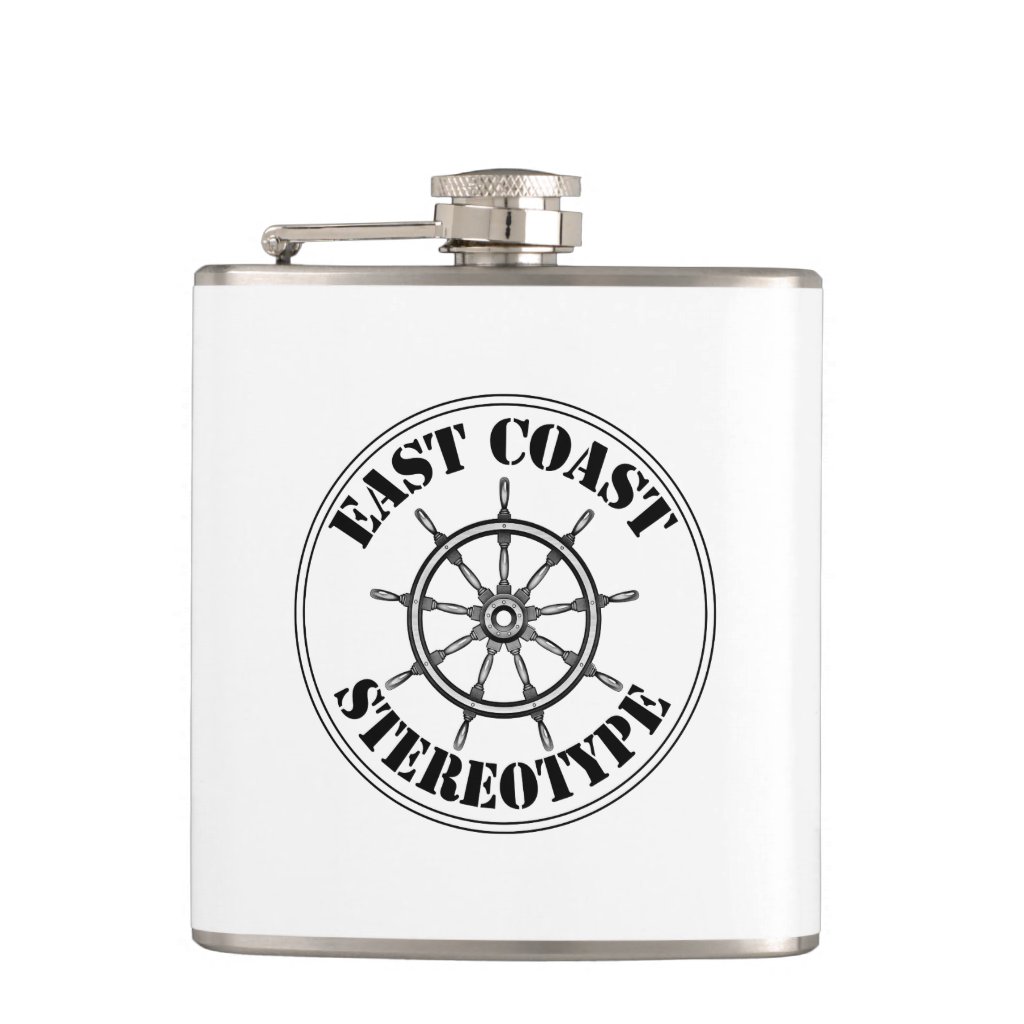 East Coast Stereotype Ship's Wheel Flask