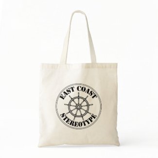 East Coast Stereotype Ship's Wheel Shopping Tote Bag