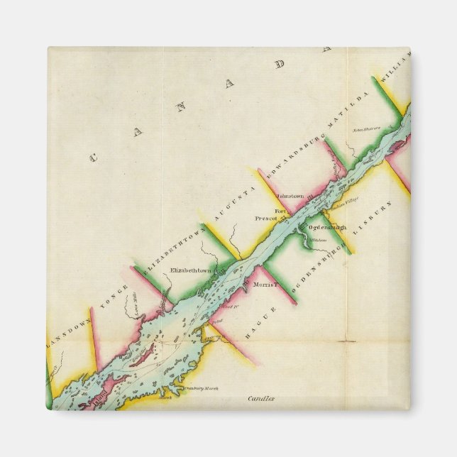 EaSt. End of Lake Ontario and River St. Lawrence Magnet (Front)