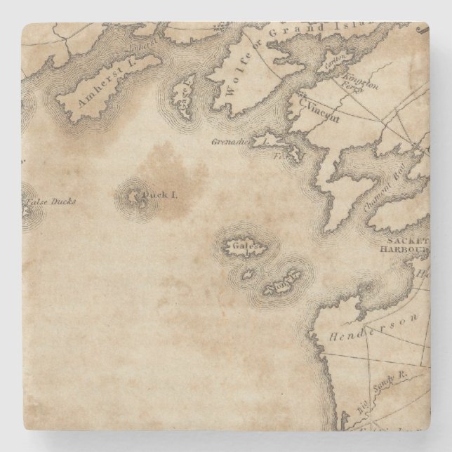 EaSt. End of Lake Ontario Stone Coaster (Front)