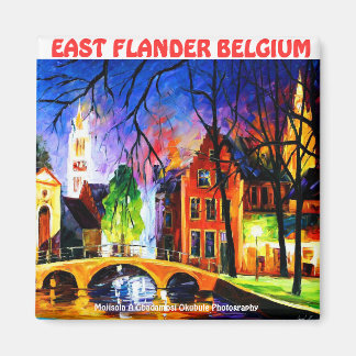 EAST FLANDER BELGIUM  Magnet BY Moji Okubule