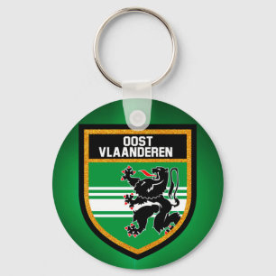 East Flanders Flag Keychain