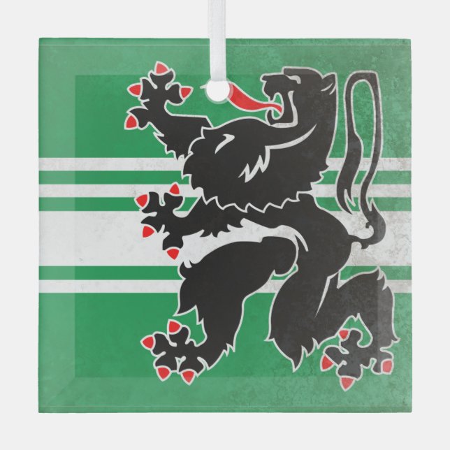 East Flanders Glass Ornament (Front)